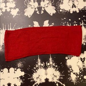 Knitted infinity scarf